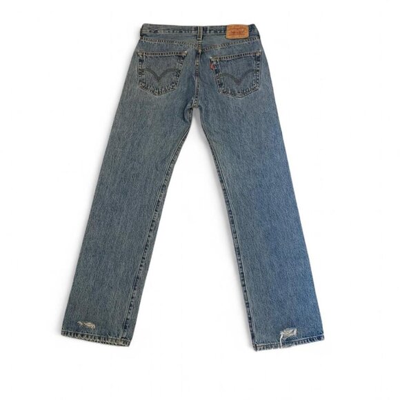 Women's Levi's 501 Straight Leg Jeans - Picture 4 of 6